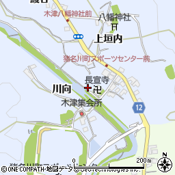 兵庫県猪名川町（川辺郡）木津（有井）周辺の地図