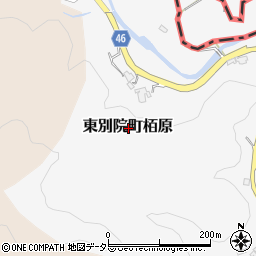 京都府亀岡市東別院町栢原周辺の地図