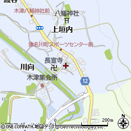 兵庫県川辺郡猪名川町木津22周辺の地図