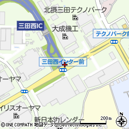 三田西インター前周辺の地図