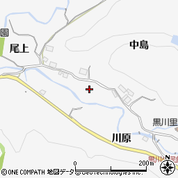 兵庫県川西市黒川中島周辺の地図