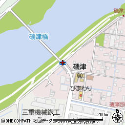 磯津橋周辺の地図