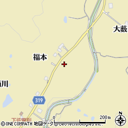 兵庫県宝塚市下佐曽利福本周辺の地図