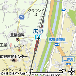広野駅周辺の地図