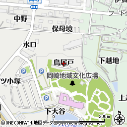 愛知県岡崎市岡町鳥居戸周辺の地図