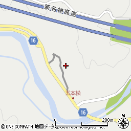 中川一辺陶周辺の地図