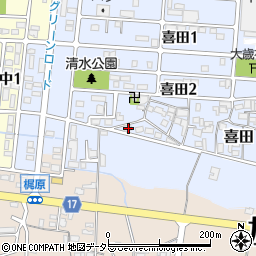 兵庫県加東市喜田39-1周辺の地図