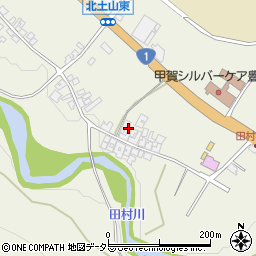 滋賀県甲賀市土山町北土山527周辺の地図