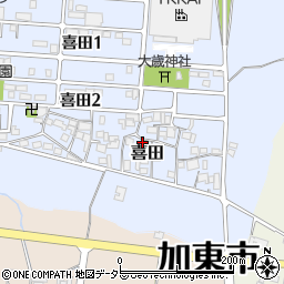 兵庫県加東市喜田109周辺の地図