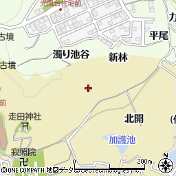京都府長岡京市奥海印寺（新林）周辺の地図