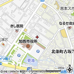 兵庫県加西市北条町横尾1021周辺の地図