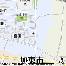 兵庫県加東市喜田145周辺の地図