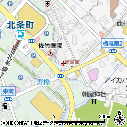 兵庫県加西市北条町横尾341-8周辺の地図