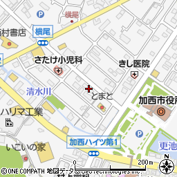 兵庫県加西市北条町横尾865-1周辺の地図