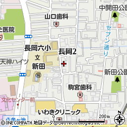 大蔵省長岡京住宅周辺の地図