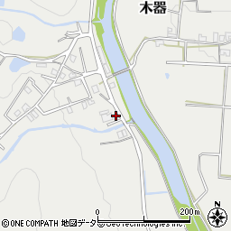 兵庫県三田市木器1314周辺の地図