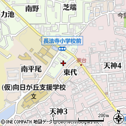 京都府長岡京市長法寺川原谷25周辺の地図