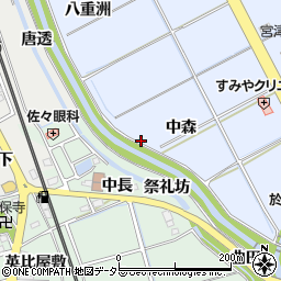 愛知県阿久比町（知多郡）宮津（小森）周辺の地図
