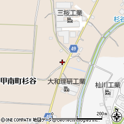 滋賀県甲賀市甲南町杉谷322周辺の地図