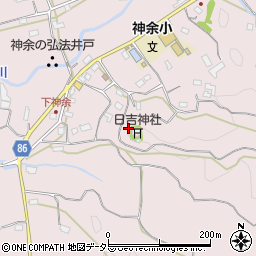 千葉県館山市神余周辺の地図