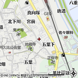 愛知県知多郡阿久比町阿久比五葉下9周辺の地図