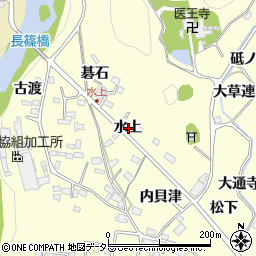 愛知県新城市長篠水上周辺の地図