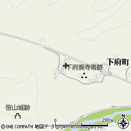 下府廃寺塔跡周辺の地図