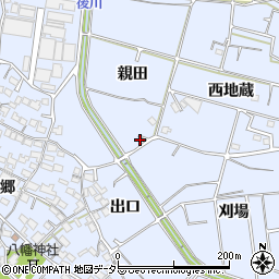 愛知県常滑市久米親田111周辺の地図