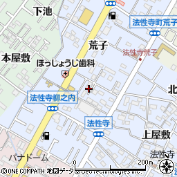 愛知県岡崎市法性寺町柳之内6周辺の地図