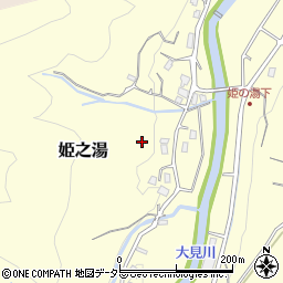 静岡県伊豆市姫之湯周辺の地図