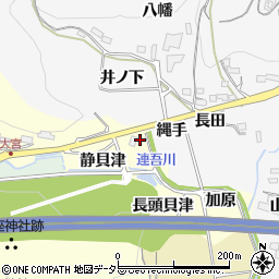 愛知県新城市大宮静貝津周辺の地図