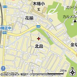 京都府宇治市木幡周辺の地図