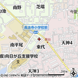 京都府長岡京市長法寺川原谷26周辺の地図