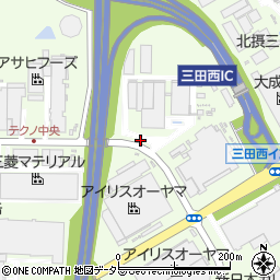 兵庫県三田市テクノパーク14周辺の地図