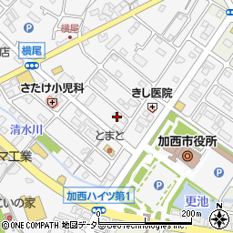 兵庫県加西市北条町横尾1106-2周辺の地図