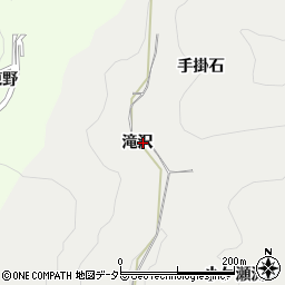 愛知県岡崎市樫山町滝沢周辺の地図
