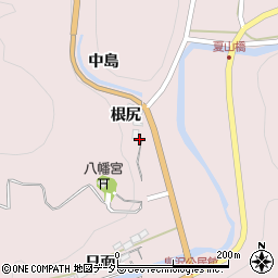 愛知県岡崎市夏山町根尻周辺の地図