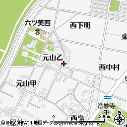 愛知県岡崎市中之郷町西中村50周辺の地図