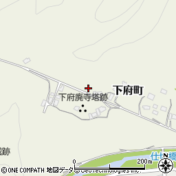 島根県浜田市下府町（半場）周辺の地図