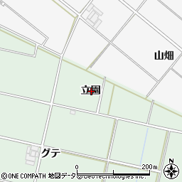 愛知県安城市桜井町立園周辺の地図