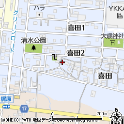 兵庫県加東市喜田75周辺の地図