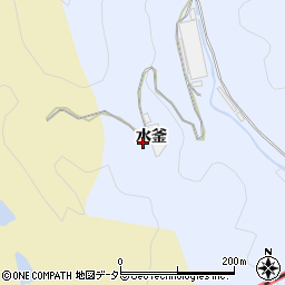 京都府宇治市東笠取（水釜）周辺の地図
