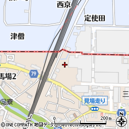 京都府長岡京市馬場人塚周辺の地図