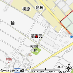 愛知県安城市村高町藤野元周辺の地図