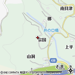 愛知県新城市牛倉宗国周辺の地図