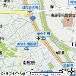 カースタレンタカー岡崎美合店周辺の地図