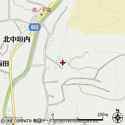 兵庫県川辺郡猪名川町下阿古谷中垣内周辺の地図