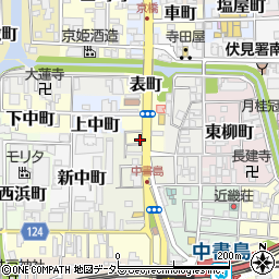 京都府京都市伏見区表町582-1周辺の地図