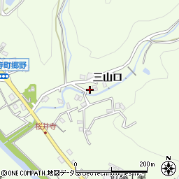 愛知県岡崎市桜井寺町三山口周辺の地図
