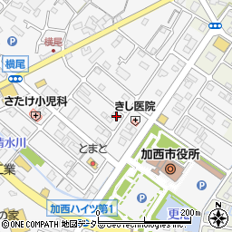 兵庫県加西市北条町横尾1117周辺の地図